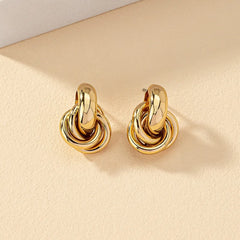 Gold Fashion Knot Earring