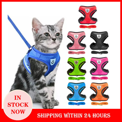 Adjustable Cat Harness Vest