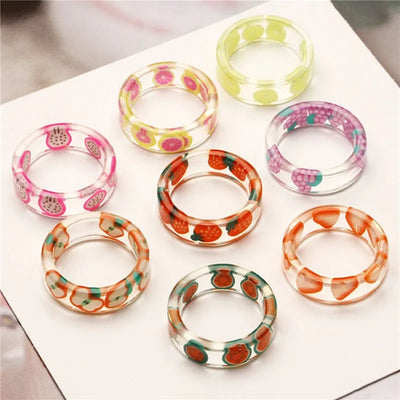 Acrylic Resin Fashion Ring