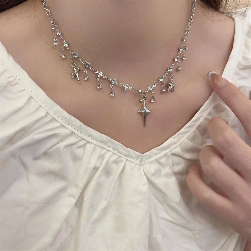 Fashion Crystal Cross Necklace