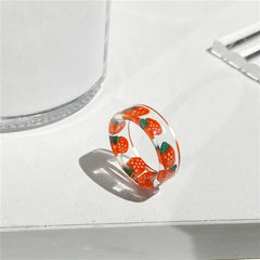 Acrylic Resin Fashion Ring