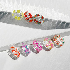 Acrylic Resin Fashion Ring