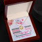 White Gold Love Knot Necklace for Wife