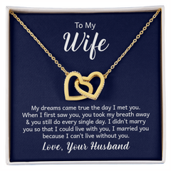 Interlocking V-Day Heart Necklace