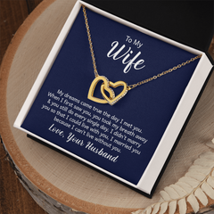 Interlocking V-Day Heart Necklace