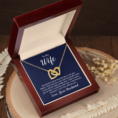 Interlocking V-Day Heart Necklace