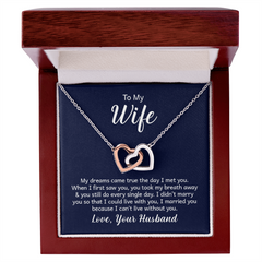 Interlocking V-Day Heart Necklace